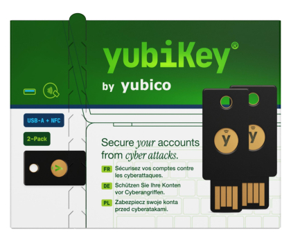 Klucz sprzętowy Yubico Yubikey 5 NFC - Retail 2 Pack